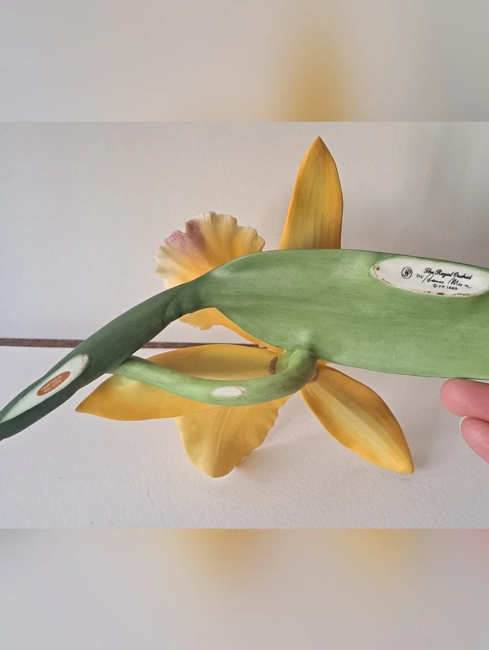 The Royal Orchid By Hanae Mori 1985 Porcelain Flower Figurine